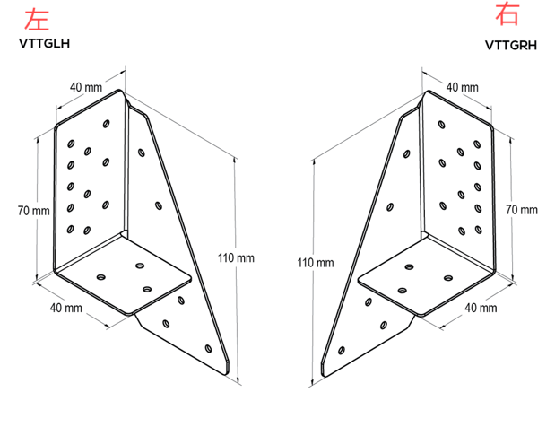การจับสามเท่า ขวาซ้ายสําหรับหลายสานไม้ที่ติดกับเล็บ รวมถึงรั้วหลังคาไปยังแผ่นผนัง Stud ไปยังแผ่นผนัง 0