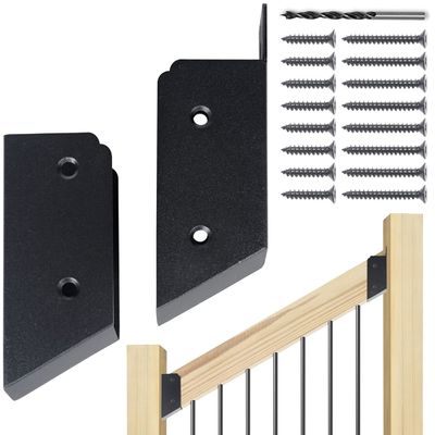 คุณภาพ  Deck Railing Bracket and Deck Baluster Attachments with Up To 200 Lbs Weight Capacity โรงงาน