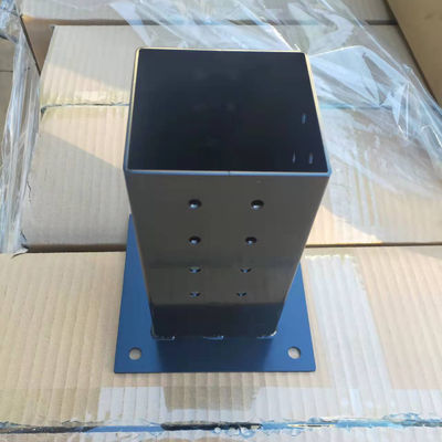 สแตนเลสคาร์บอนแข็งแกร่ง 4 * 4 Pergola Brackets Kits Post Base Corner Brackets