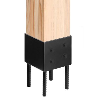 ที่ยึดเสา 4x4 แบบสไปค์สำหรับพื้นดิน ใช้สำหรับพื้นคอนกรีต