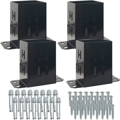 Fence Post Anchor Decking Post Base สำหรับ Deck Porch Railing Support Trim สำหรับ TRELLIS & GATES FENCING TRELLIS