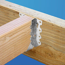 2x6 แกลวนไซด์ Joist Hanger กับ 20 Gauge โลหะสําหรับการใช้งานพายุ Tie และ Rafter Bracket